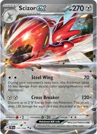 Scizor ex #111 Pokemon Temporal Forces