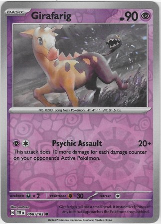 Girafarig [Reverse Holo] #66 Pokemon Temporal Forces
