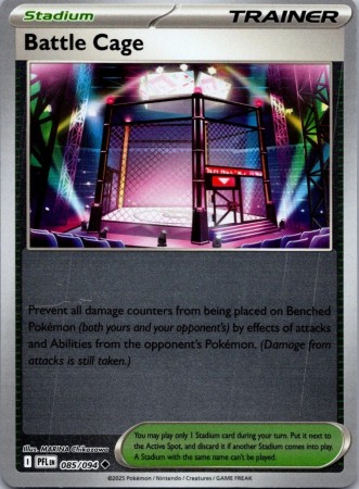 Battle Cage [Reverse Holo] #85 Pokemon Phantasmal Flames