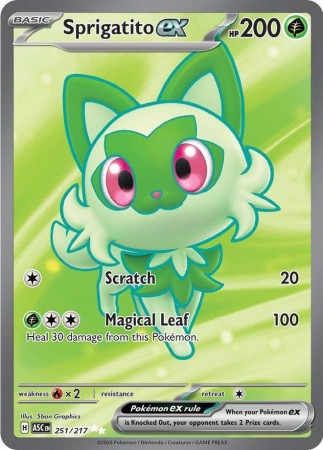Sprigatito ex #251 Pokemon Ascended Heroes