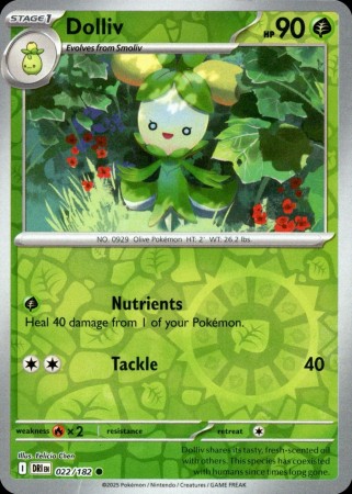 Dolliv [Reverse Holo] #22 Pokemon Destined Rivals 