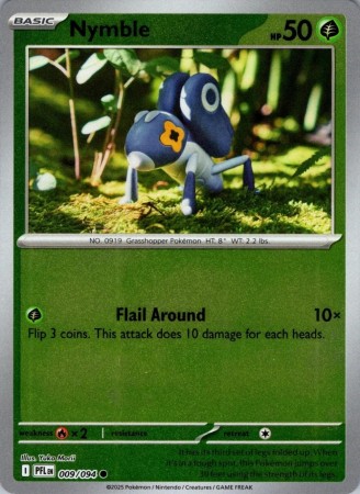 Nymble [Reverse Holo] #9 Pokemon Phantasmal Flames