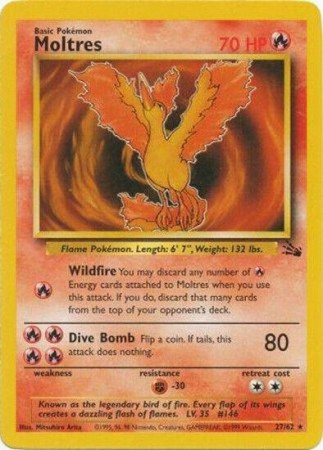 Moltres #27 Pokemon Fossil