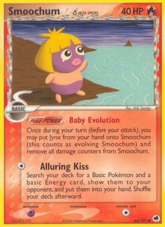 Smoochum #64 Pokemon Dragon Frontiers