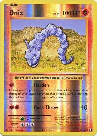 Onix [Reverse Holo] #61 Pokemon Evolutions
